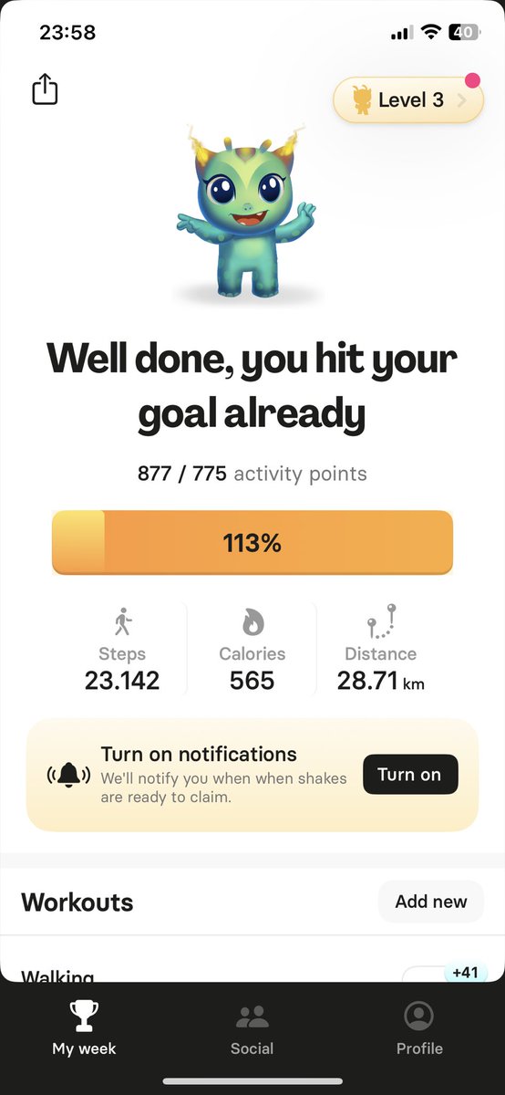 jackavax0's tweet photo. Eleventh day. i feel better than 11 days ago. Walking feels good physically and psychologically. #NoExcuse #CryptoFitChallenge @0xnacci @MotionGoals_ @activitars https://t.co/ELVcGVS17n
