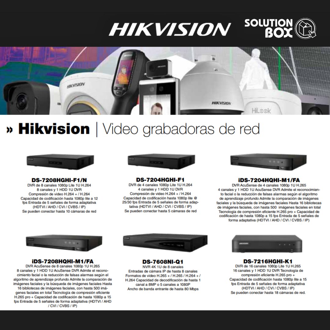 "¡Dale vida a tu seguridad! 📹🔒

DescubrÍ un nuevo nivel de protección con las video grabadoras de red #Hikvision.

🔍 No pierdas de vista lo que realmente importa.

Consultános por stock disponible  🤝
#cámarasdeseguridad #videograbadoras #red #protección