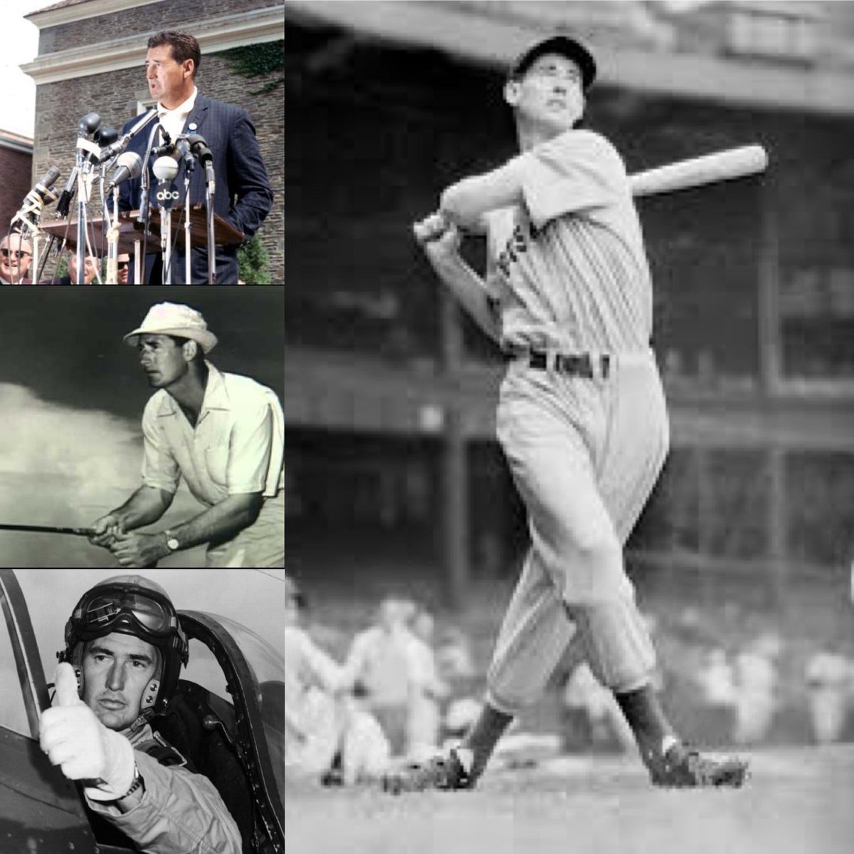 Why hasn’t Ted Williams movie been made?
1. Absentee Parents
2. Mexican heritage 
3. #RedSox star
4. #WWII and Korean War pilot
5. World class fisherman
6. HR in final AB
7. NegroLeague HOF advocate 
#Boston #SanDiego #dirtywater
Happy Birthday Splinter!