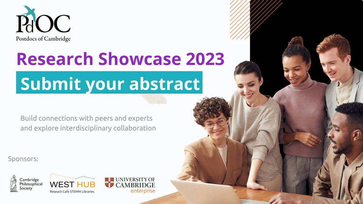 The 3rd PdOC Research Showcase will take place on 1st November! Submit your abstract to present your work to fellow postdocs or register to attend and build connections with your peers pdoc.cam.ac.uk/events/pdoc-re… @westcamhub @CamPhilSoc @UCamEnterprise