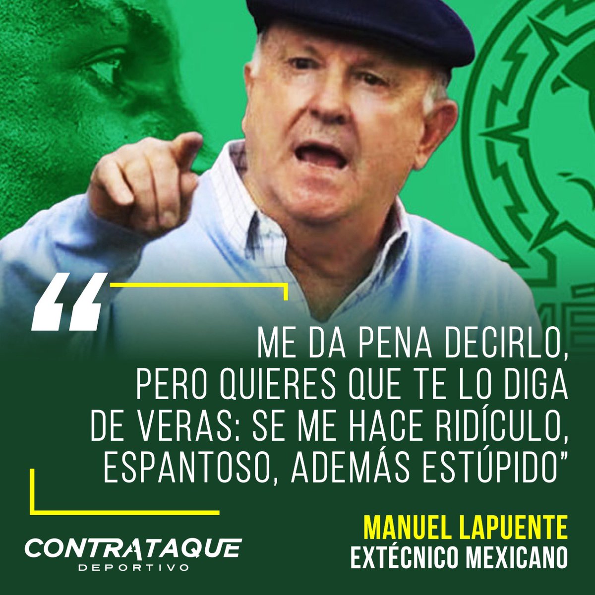 ContraAtaqueDep's tweet image. ‘En la @miseleccionmx es ridículo tener naturalizados’ dice #Lapuente

🗣️ El exjugador y exentrenador mexicano, Manuel Lapuente, consideró que es “estúpido” y “ridículo” tener jugadores naturalizados en la Selección Mexicana.