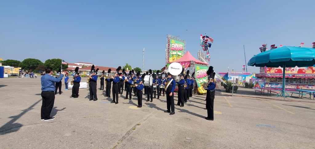 paulsheffield's tweet photo. A great day with @MarkPerezJr and the #emwolves band at the NE State Fair. They sound as good as they look!  @fair_nebraska https://t.co/Wr2wi9vfcg