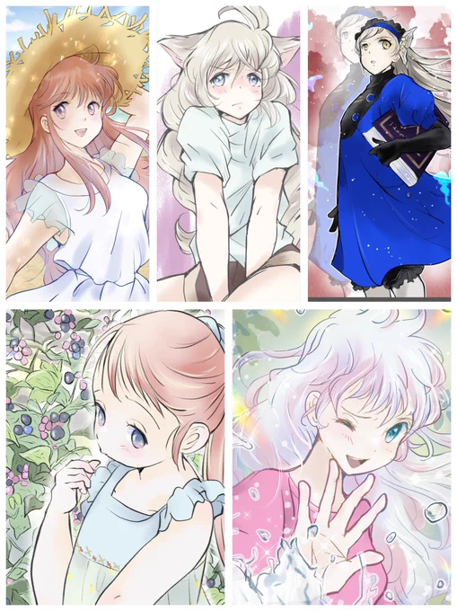 おはようございます✨
今月も毎日暑かったですね🥵
そろそろ秋めいたイラストを描きたくなってきました🍁来月もよろしくお願い致します🙇‍♀️✨
 #今月描いた絵を晒そう
#絵柄が好みって人にフォローされたい 