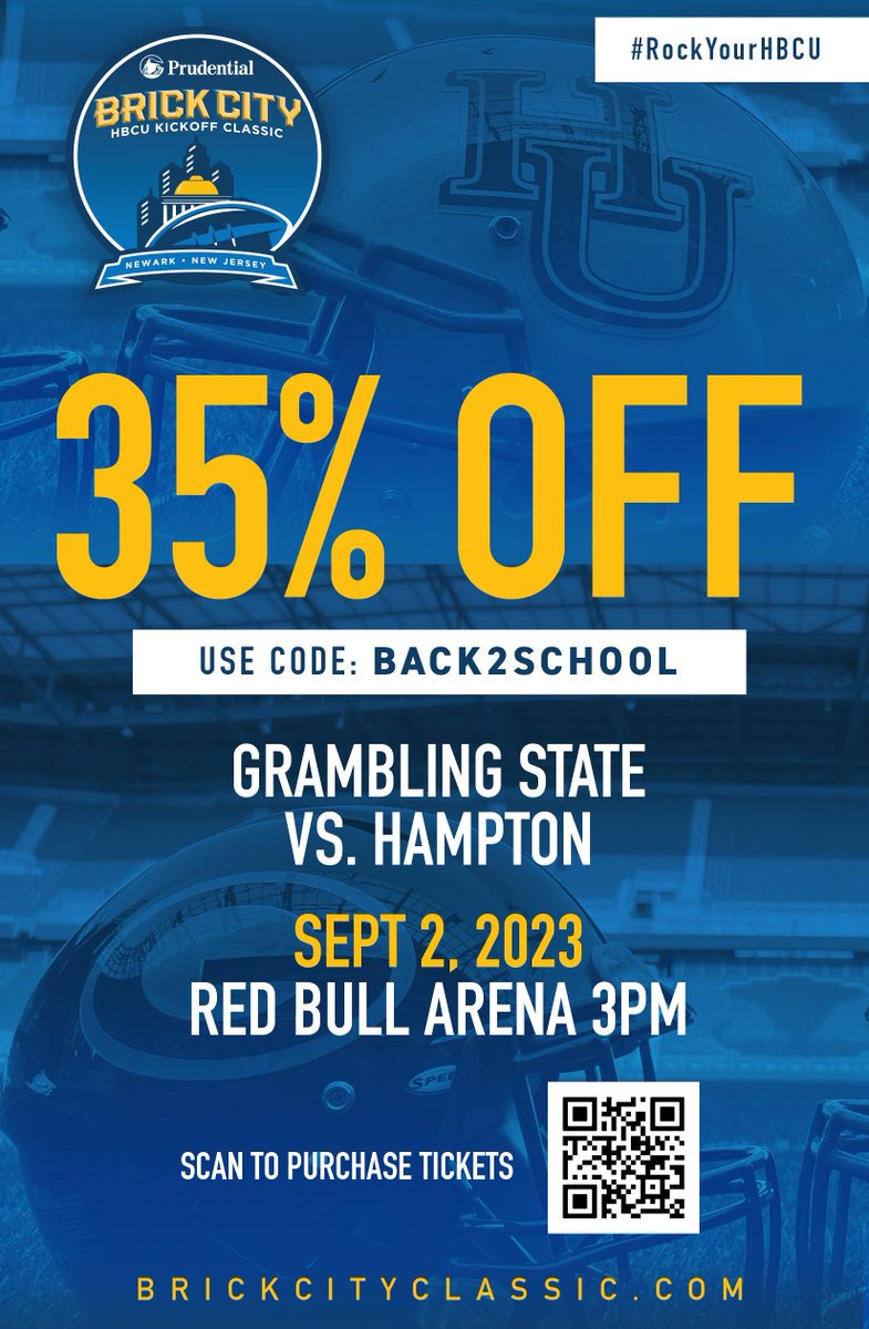 Code expires at midnight tonight!!!!! Get you tickets!!!!!!

<a href="/GSUFootball01/">Grambling State Football 🐯</a> <a href="/GSU_TIGERS/">Grambling State Athletics</a> <a href="/Grambling1901/">Grambling State Univ</a> <a href="/_HamptonU/">Hampton University</a> <a href="/HUAthletics1868/">Hampton University Athletics</a> <a href="/HamptonU_Alumni/">Hampton University Alumni Affairs</a>