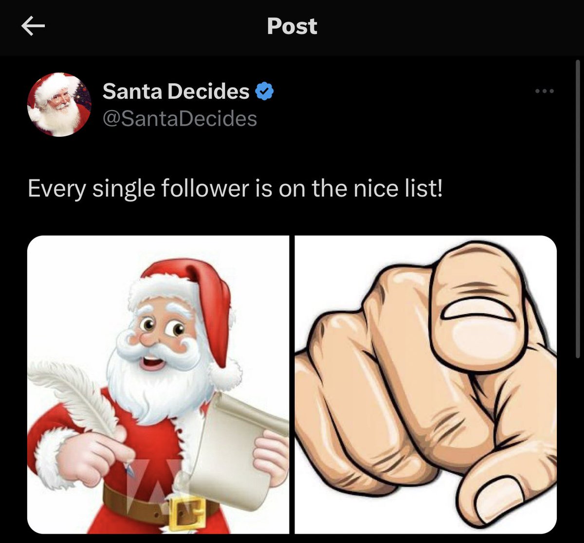 Santa Decides tweet media