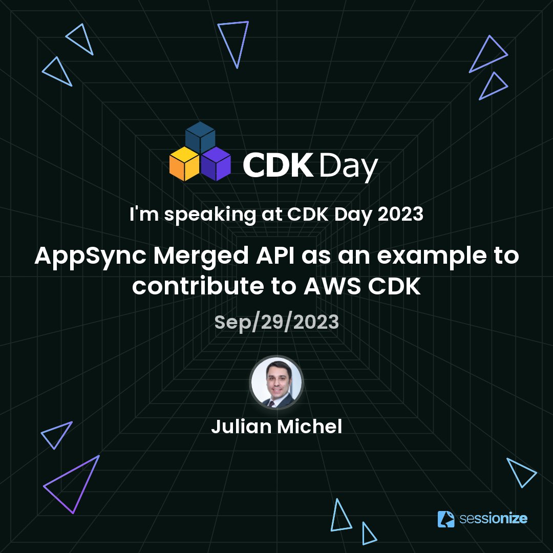 jumic88's tweet image. I will be speaking at the next @cdkday: AppSync Merged API as an example to contribute to AWS CDK. Free tickets: cdkday2023.eventbrite.com #aws #cdk #appsync #opensource