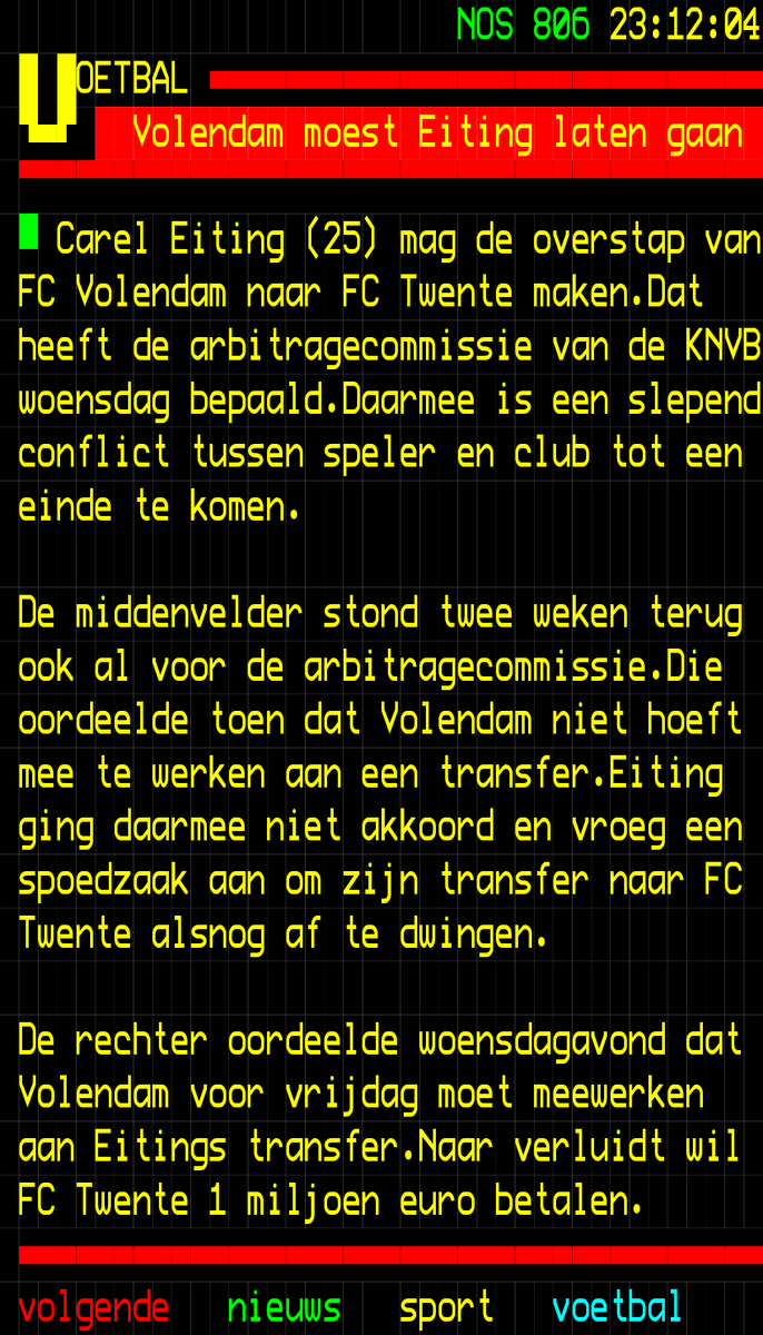 <a href="/NOS_Fouten/">NOS Teletekst Fouten</a> <a href="/NOScommunicatie/">NOS Communicatie</a> 1e alinea laatste 2 woorden moet 1 woord zijn; gekomen.