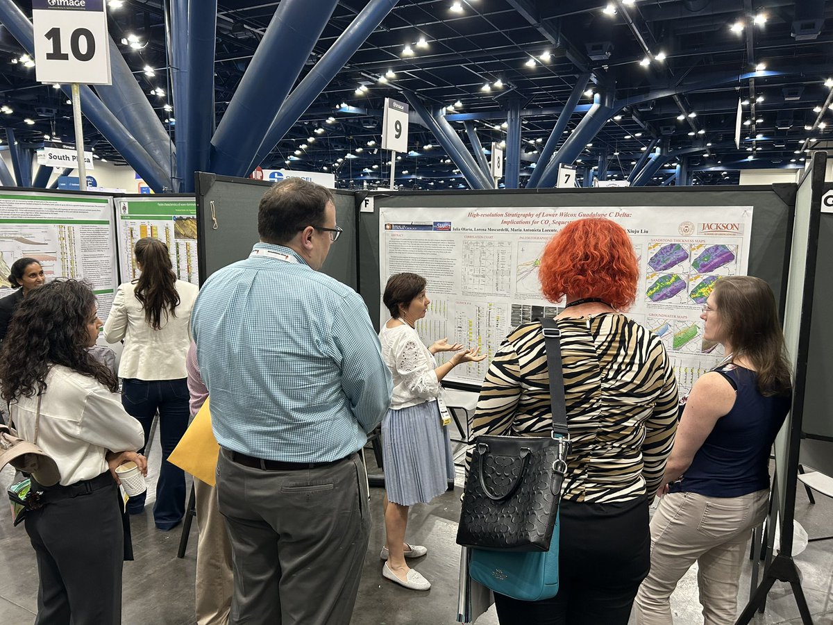 Dr. The Slide (@moscardellil) on Twitter photo STARR researcher Iulia Olariu at #IMAGE23 on her poster station “High-resolution Stratigraphy of the L. Wilcox Gp.: Implications for CCS” Busy! Busy! <a href="/txgeosciences/">UT Jackson School of Geosciences</a> <a href="/Bureau3E/">Bureau of Economic Geology</a> <a href="/AAPG/">AAPG</a> STARR researcher Iulia Olariu at #IMAGE23 on her poster station “High-resolution Stratigraphy of the L. Wilcox Gp.: Implications for CCS” Busy! Busy! <a href="/txgeosciences/">UT Jackson School of Geosciences</a> <a href="/Bureau3E/">Bureau of Economic Geology</a> <a href="/AAPG/">AAPG</a>
