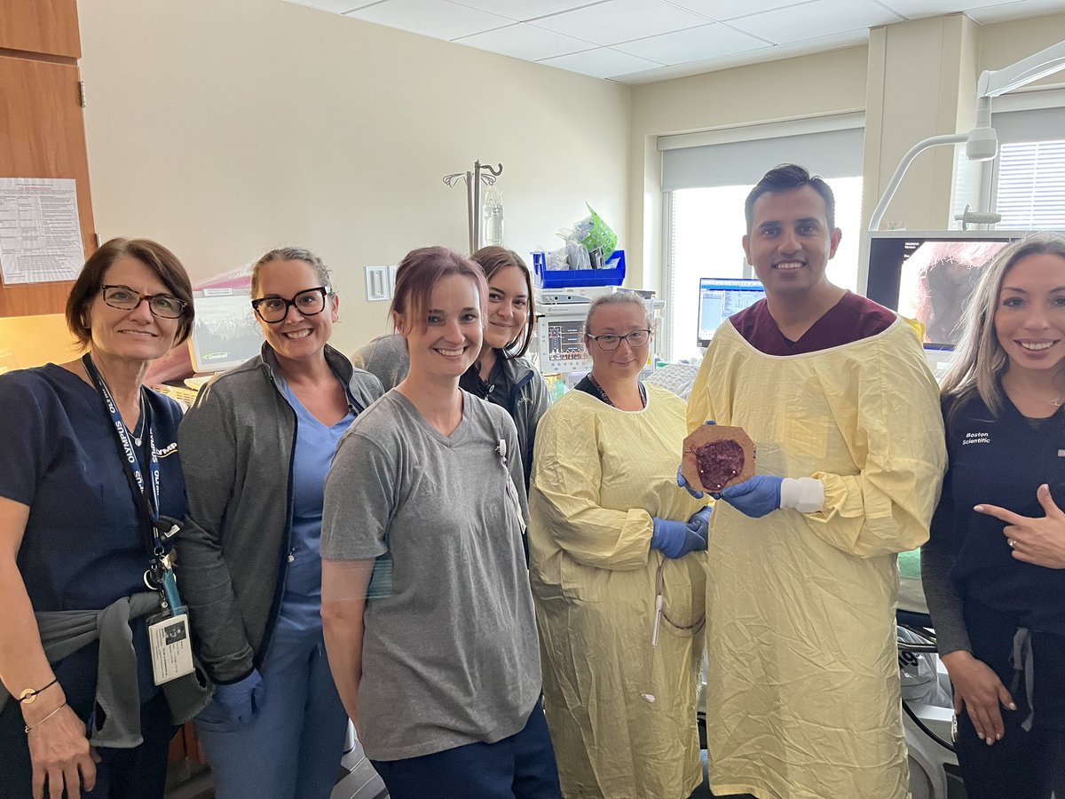 Excited to officially launch the 3rd space program at <a href="/PittGILiverNutr/">Pitt Division of GI, Hepatology & Nutrition</a> ! 

12 cm LSL removed en bloc,  covering 75% circumference. 

Apologize for the poor quality pics . 🎥 recording got messed up. 

#gitwitter