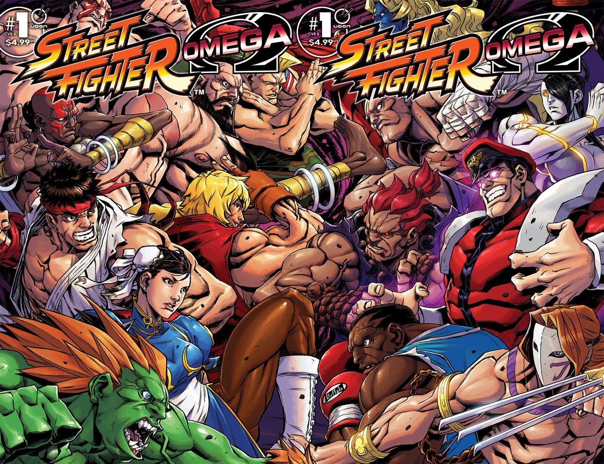 UdonEnt's tweet image. 🎉Happy 36th Anniversary @StreetFighter!🎉

Check out this fantastic connecting cover for our upcoming #StreetFighter Omega #1 from @TrickyDigits to celebrate! 

store.udonentertainment.com/collections/st…