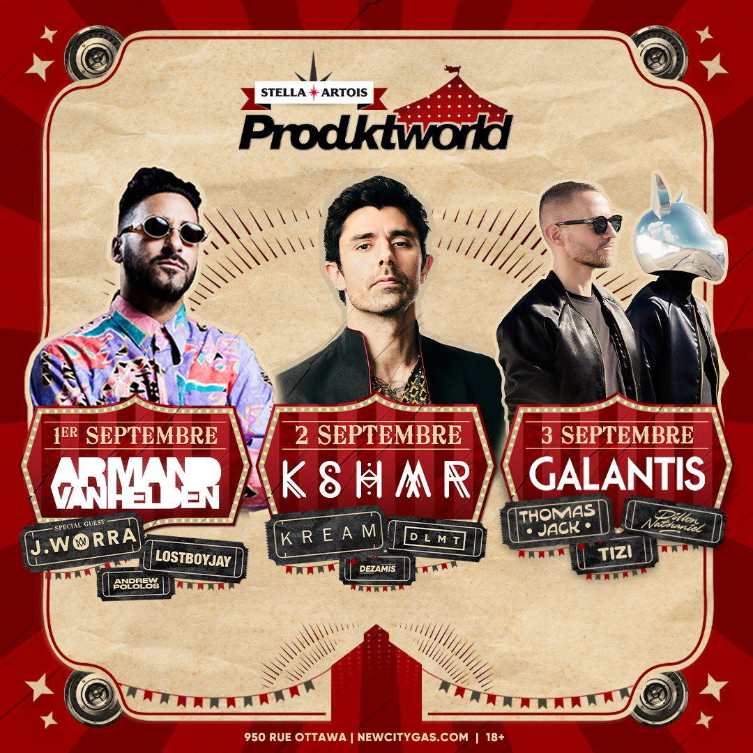 The circus is in town this weekend!
Friday Sept 1 ‣ <a href="/armandvanhelden/">Armand Van Helden</a>, @jworra, <a href="/lostboywho/">LOSTBOYJAY</a> &amp; <a href="/andrewpololos/">Andrew Pololos</a>
Saturday, Sept 2 ‣ <a href="/KSHMRmusic/">KSHМR</a>, <a href="/wearekream/">KREAM</a>, @dlmtmusic &amp; <a href="/dezamis/">Edouard D</a>
Sunday, Sept 3 ‣ <a href="/wearegalantis/">Galantis</a>, <a href="/thomasjack/">Thomas Jack</a>, @dillonnathaniel &amp; <a href="/djtizi/">TIZI</a>
 Join in the festivities!🤹‍♂️🎟️