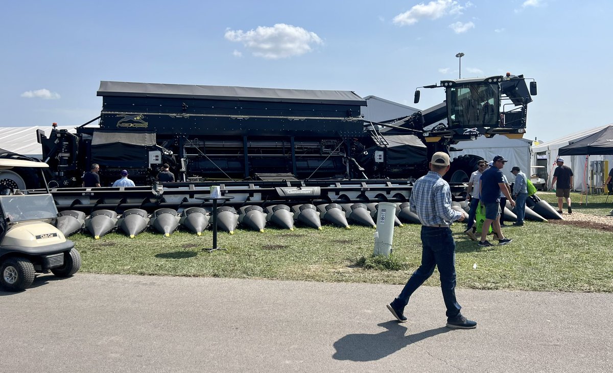 bethlutter's tweet image. Craziest thing I’ve seen at @FPS23: the Nexat — the world’s first holistic crop production system. Meant to replace combine and tractors.