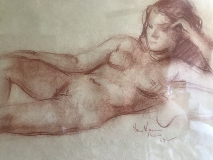 My grandpa, Ben Kanne was an artist. I treasure his nudes. Mostly he did portraits. Also did graphic<a href="/tag/family"class="tags"><span>#family</span></a>