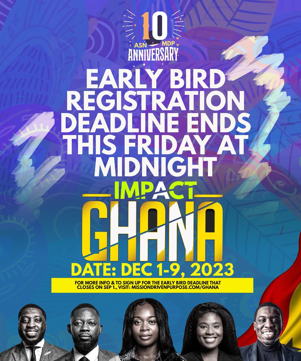 AsnMdp's tweet photo. Trip of a lifetime! 

Serve with MDP this December in Ghana. 

The early bird deadline ends this Friday at midnight. 

For more information and to sign up, visit: https://t.co/st12vFtjMt

#Ghana https://t.co/F3CW76wr89
