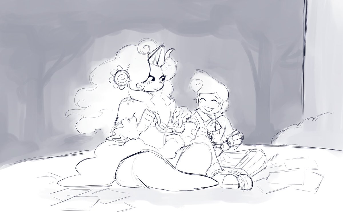 BlueTokomon's tweet image. OUGHG ONLY JUST YESTERDAY IWA S LIKE "man I can't wait for more prism conten--" AND THIS??? HAPPENED?! they both look so cute!!!
I couldn't help myself but do a little sketch of the both them!