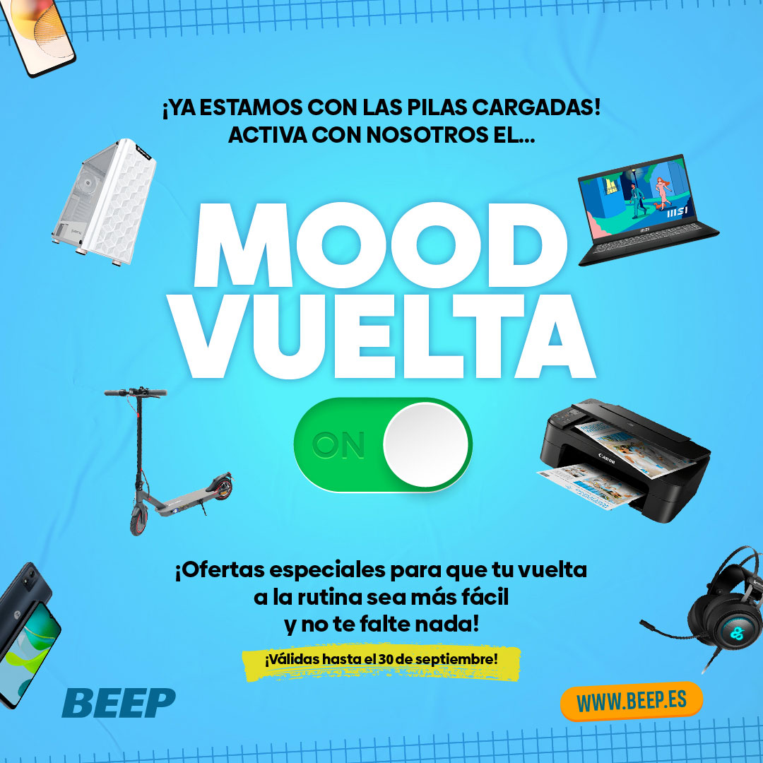 beep_es's tweet photo. 💥Traemos las mejores ofertas en tecnología para que tu regreso a la rutina sea más fácil y no te falte de nada.

Ya sea en el colegio, en la uni, en el trabajo o en el gym, ¡lo tenemos!

Aprovecha antes del 30 de septiembre. Entra en: https://t.co/jXc0IuJa3x https://t.co/8jI1apo6wV