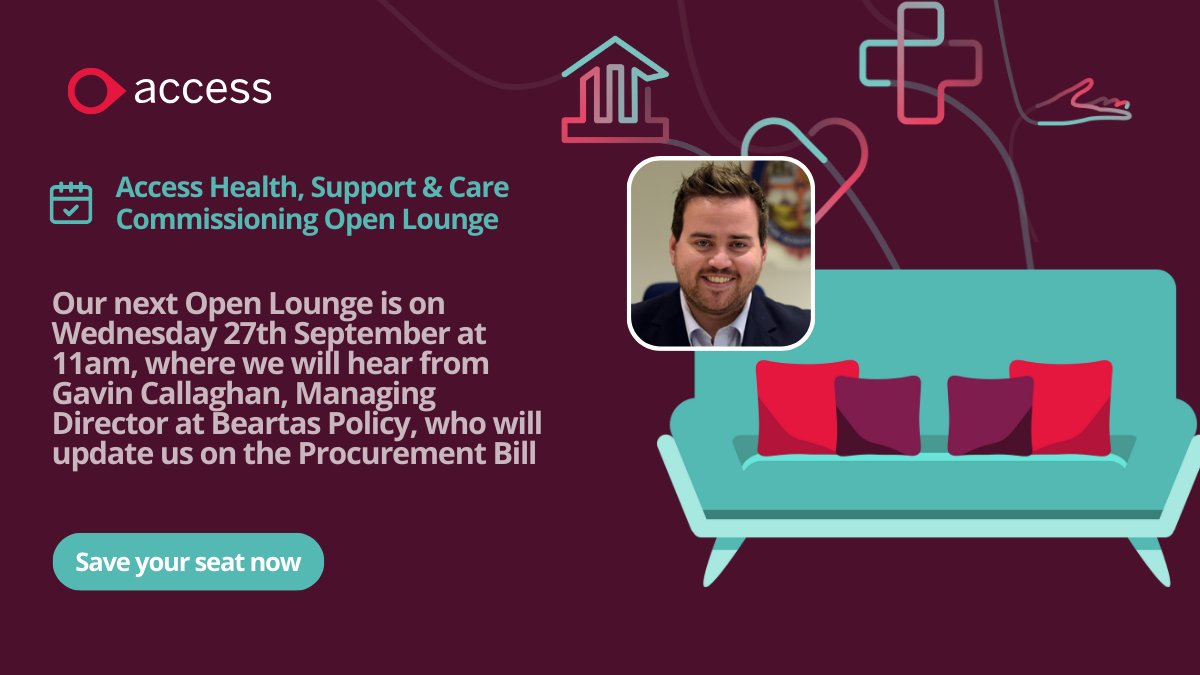 We are pleased to say that our next Open Lounge will be taking place on Wednesday 27th September at 11am.

Our special guest for this session, Gavin Callaghan, Managing Director at <a href="/BeartasUK/">Beartas</a> will be updating us on the Procurement Bill

Save your seat at ow.ly/5gp850PLveK