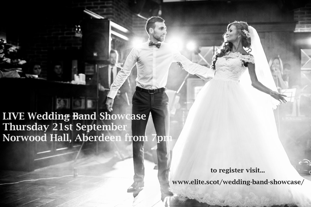 eliteaberdeen's tweet photo. Our next wedding band showcase takes place on Thursday 21st September at Norwood Hall. For details https://t.co/Vz07wpa0vV https://t.co/q7fJY7HRQ1