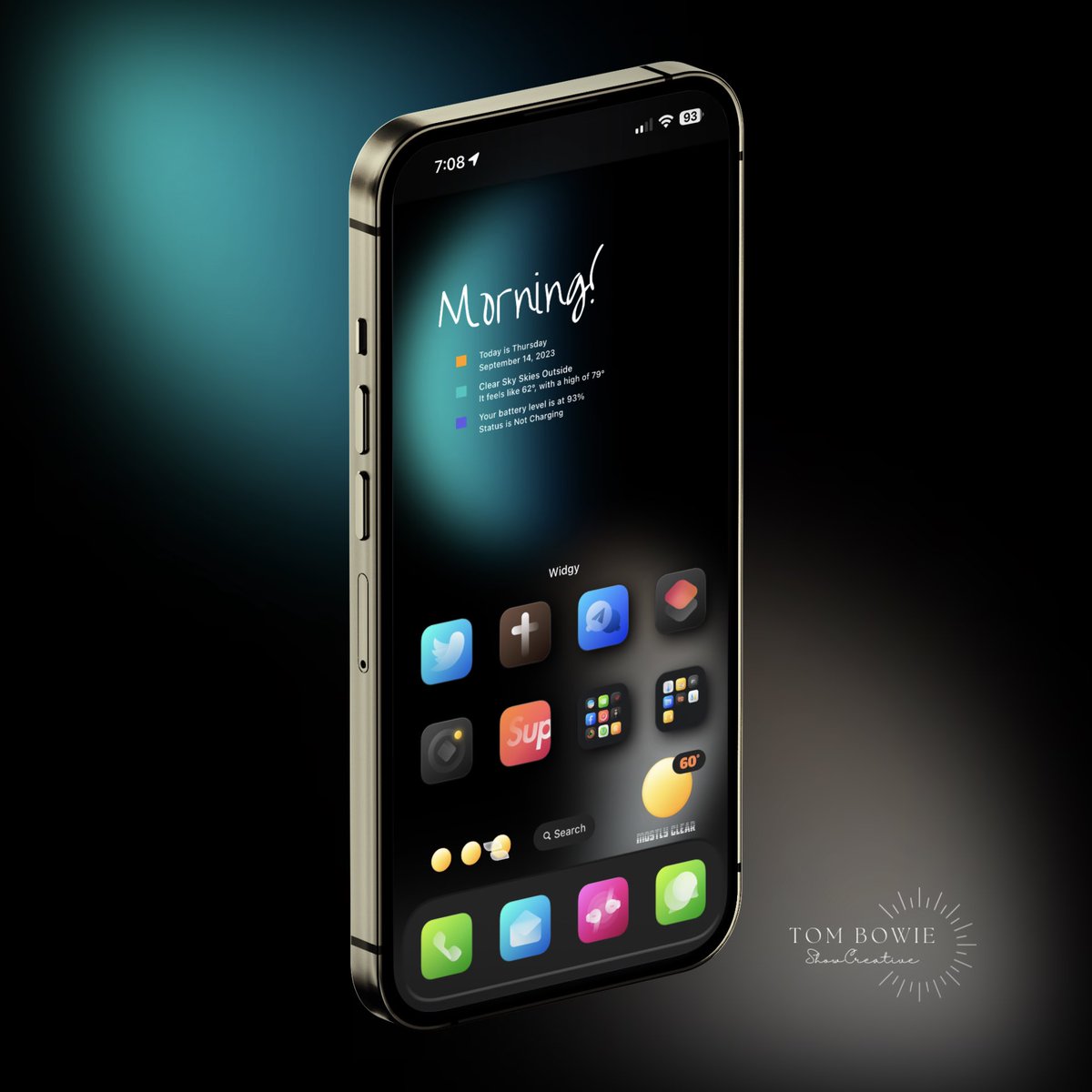 tombowie's tweet image. #iOS166 #iPhone14PM #NoJailBreak 
Icons #Echoes @thetimeloop 
Overlay @coburn67_94
Widget - PK
StatusBar - #ShowBoardAlpha
Wall - #DarkAlley
#ShowLive #screenshotSL #SmartWallpaperArt @SeanKly