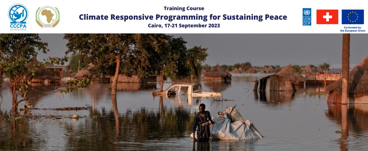 Building on the March’23 pilot training, #CCCPA & @AUC_PAPS are holding a flagship course on #Climate Responsive Programming for Sustaining #Peace on 17-21 September’23 in #Cairo, #Egypt, for officials from #governments & #regional organizations in #Africa #CRSP #COP27