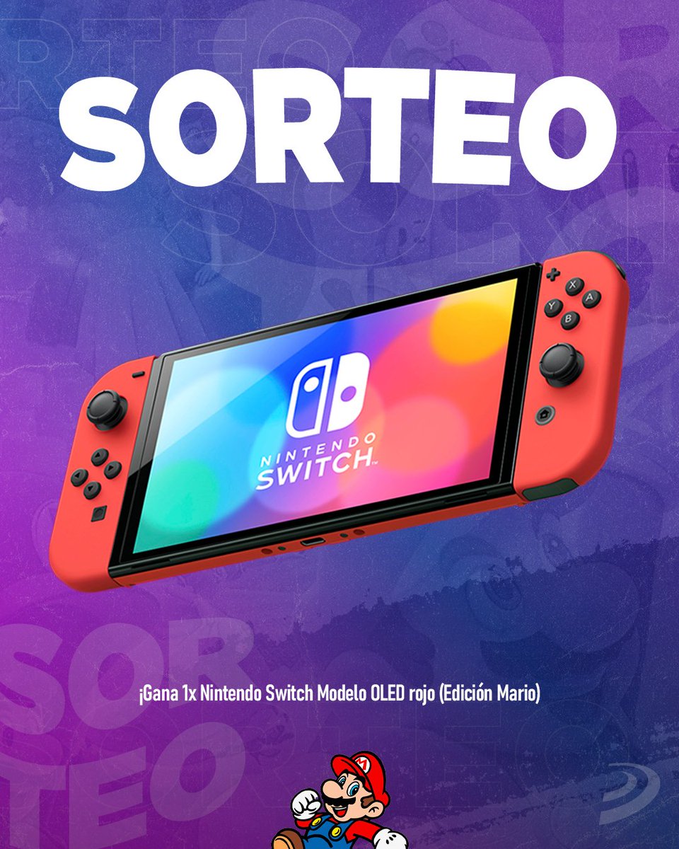 SORTEO 🍄 ¡Llévate una Nintendo Switch OLED Rojo - Edición Mario!

✅ Síguenos <a href="/3djuegos/">3DJuegos</a> 
✅ RT este tuit
✅ Usa #MarioMaravilla y dinos qué locuras te gustaría ver en Super Mario Bros. Wonder

Solo España y hasta hoy 23:59*