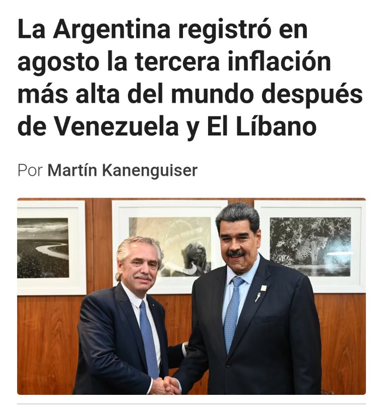 Gracias <a href="/alferdezprensa/">Alberto Fernández Prensa</a> <a href="/CFKArgentina/">Cristina Kirchner</a> <a href="/SergioMassa/">Sergio Massa</a> !!! Lo están logrando, cada día una Argentina más empobrecida.