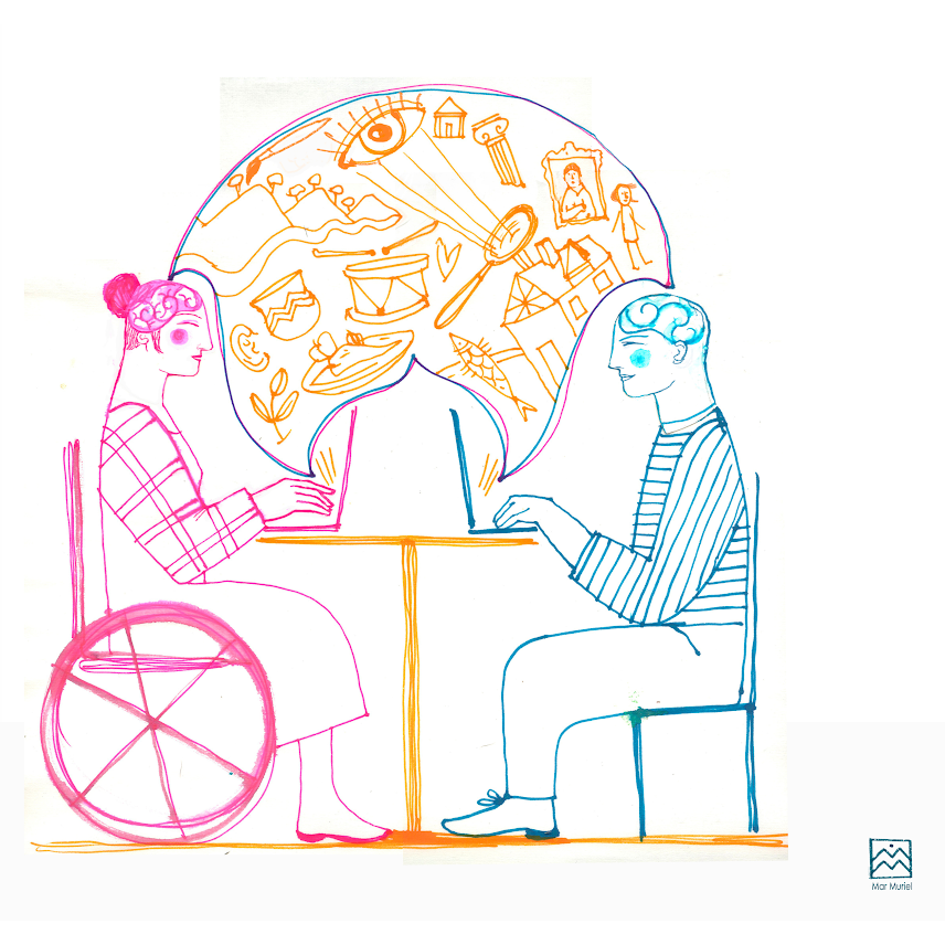 Today, we take a moment to reflect on an important insight from our last gathering, illustrated by 🎨 #LaMariMuriel.

Heritage should embrace inclusivity and accessibility, considering all aspects &amp; diversity of society. It should have the power to communicate &amp; be communicated.