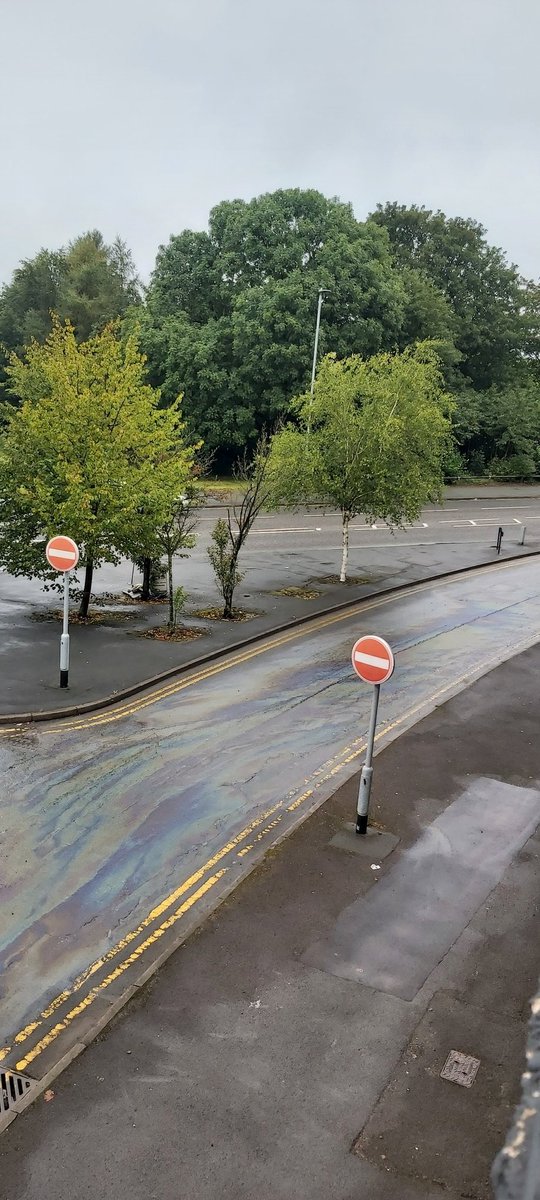 @stokehighway Old Town Road and up Broom Street spillage, not sure what it is.