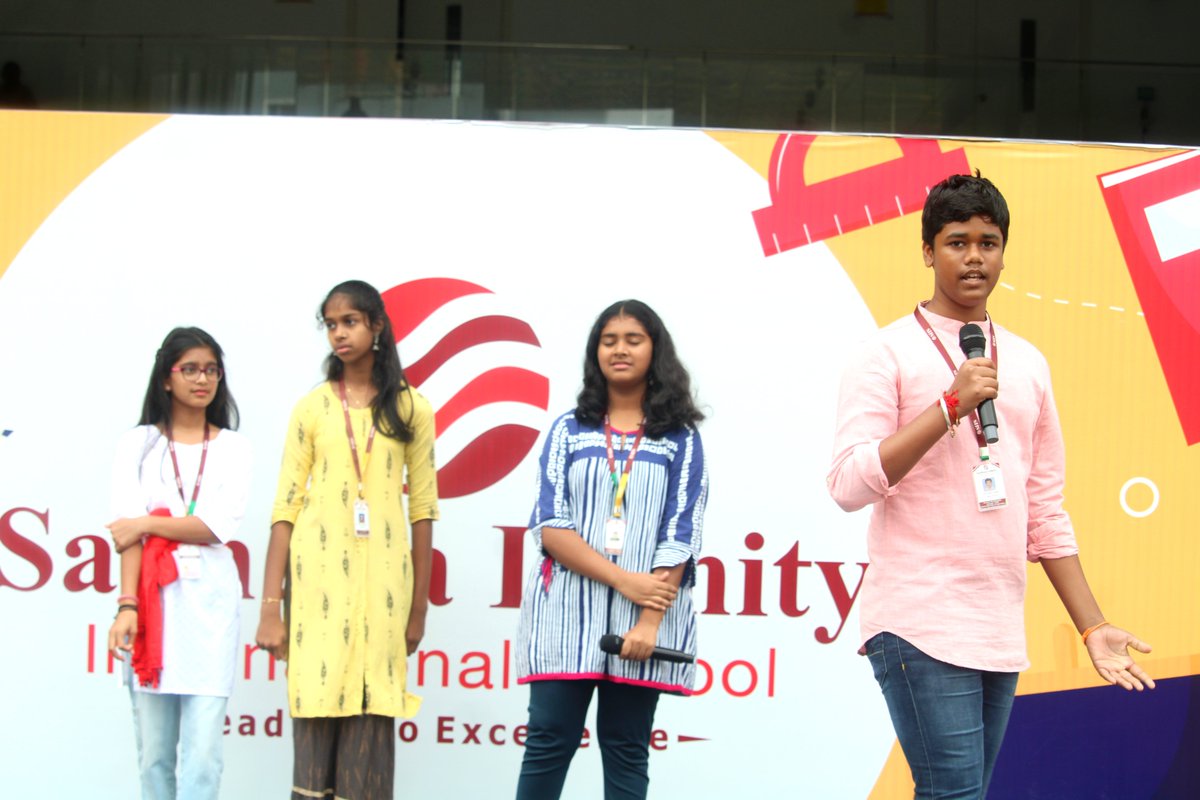 sadhanainfinity's tweet photo. "Languages open doors to new cultures". 
The budding thespians of Sadhana Infinity International School electrified  the stage with their captivating performances to celebrate Hindi Diwas. https://t.co/lVQQNmkRKI