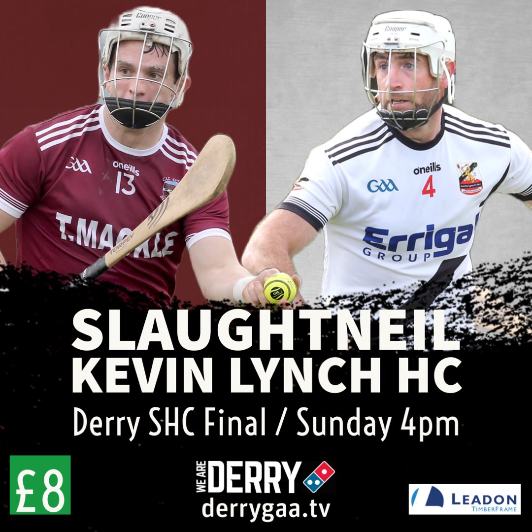 Doiregaa's tweet photo. HURLING FINAL LIVE 📺
Tune in to https://t.co/dYeJdt4diX this Sunday for our live broadcast of Slaughtneil v Kevin Lynch HC in the 2023 Leadon Timberframe Derry SHC Final.
LINK ➡️ https://t.co/Q6kC4Ef8xo https://t.co/PnHQPXig0m