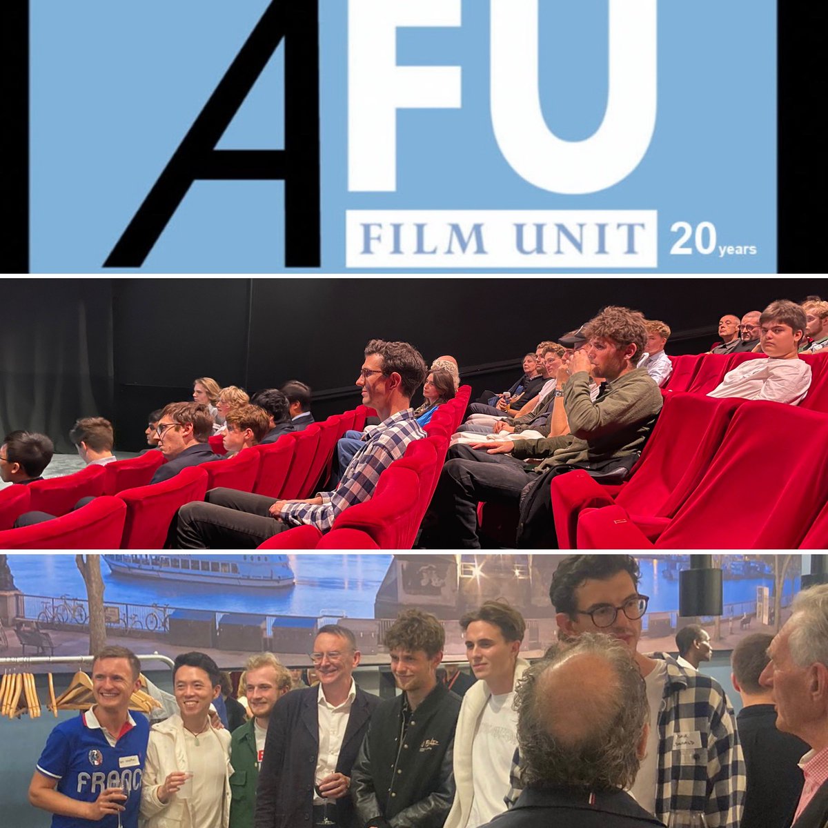 That was one of the great days. Thanks to everyone who came to @BFI yesterday to mark 20 years of @AbingdonFilm Wonderful to see so many current & former members of the AFU at what was a joyous & uplifting occasion. Thanks @markreid1895 @benugo @larkmeadschool @Abingdon_Head