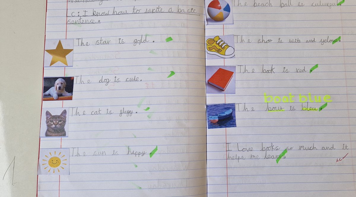 class5stmarys's tweet photo. We have had an amazing week so far in Class 5. We have learnt about the Creation story, and in English, have practised our handwriting, and written basic  sentences, using Full stops and capital letters! Great work everyone. @stmarysderby https://t.co/lSOOy9GCcM