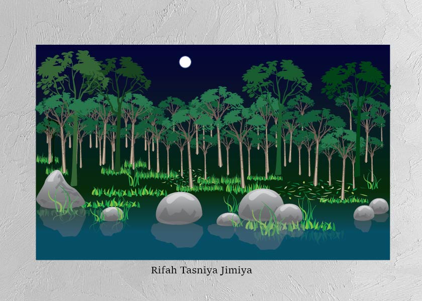 Drawing a Jungle Scene in Adobe Illustrator.... #forestartworks #adobeillustratordraw