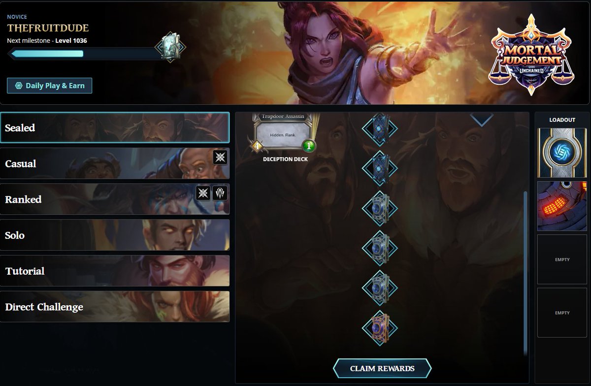 New Sealed Mode in <a href="/GodsUnchained/">Gods Unchained</a> is really fun to play! 
Went 7-1 in my first run. 

Definitely a big update to the game!🙌