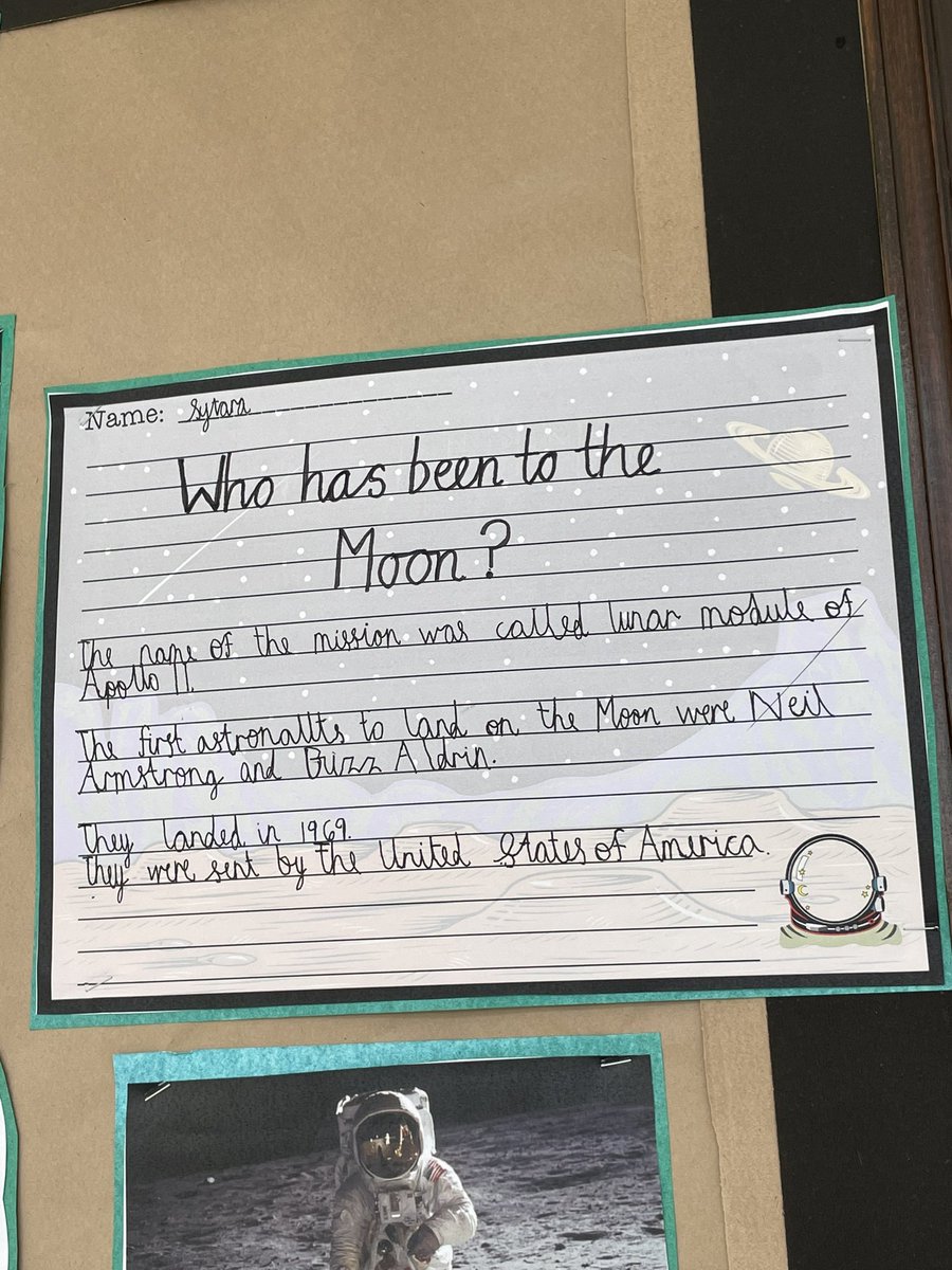 Yamini_2401's tweet photo. Students of #GreyGroup displayed facts about the moon from their read of a @RuthMiskinEdu’s non fiction book. Loved how they connected it with India’s latest mission to the Moon! #Year4 ‘s budding writers in the making! @TBS_Delhi https://t.co/6ivBvDg7vC