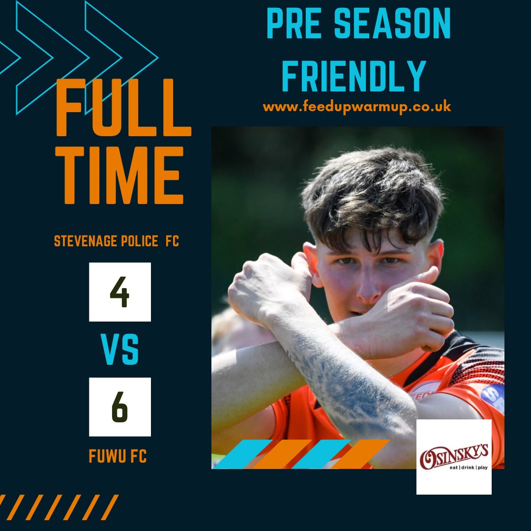 Our next pre season friendly we played was against Stevenage police it was a good game with 10 goals finishing 6-4 to Fuwu . . #preseason #friendly