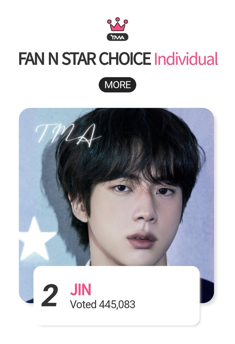 💠 | TMA 2023 - Fan Choice 𝘚𝘰𝘭𝘰

• Jin

→ G+ seviyenize göre biletlerinizi kullanın.
→ 2 zaman etkinliğine katılın ve biletlerinizi kullanın.
→ Görevleri tamamlayıp çark çevirin ve biletlerinizi kullanın. 

🗓️ 02.10.2023
🔗 is.gd/UYFy3W