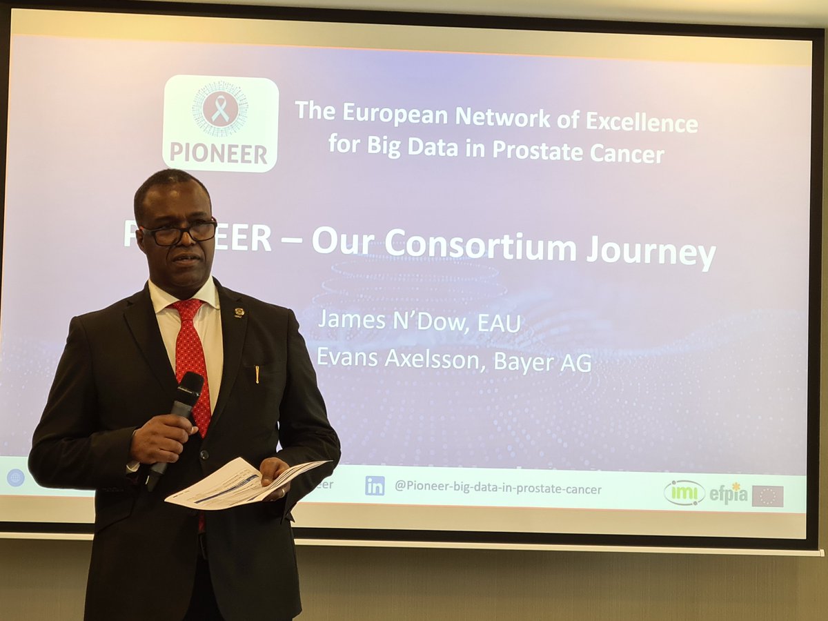 Prostate PIONEER (@prostatepioneer) on Twitter photo Our Project Coordinator, <a href="/NDowJames/">James N'Dow</a>, officially opened the final PIONEER General Assembly Meeting and led the attendees through the journey of the most important results and achievements of the last 5 years ending with an outlook on the time beyond the grant period. Our Project Coordinator, <a href="/NDowJames/">James N'Dow</a>, officially opened the final PIONEER General Assembly Meeting and led the attendees through the journey of the most important results and achievements of the last 5 years ending with an outlook on the time beyond the grant period.