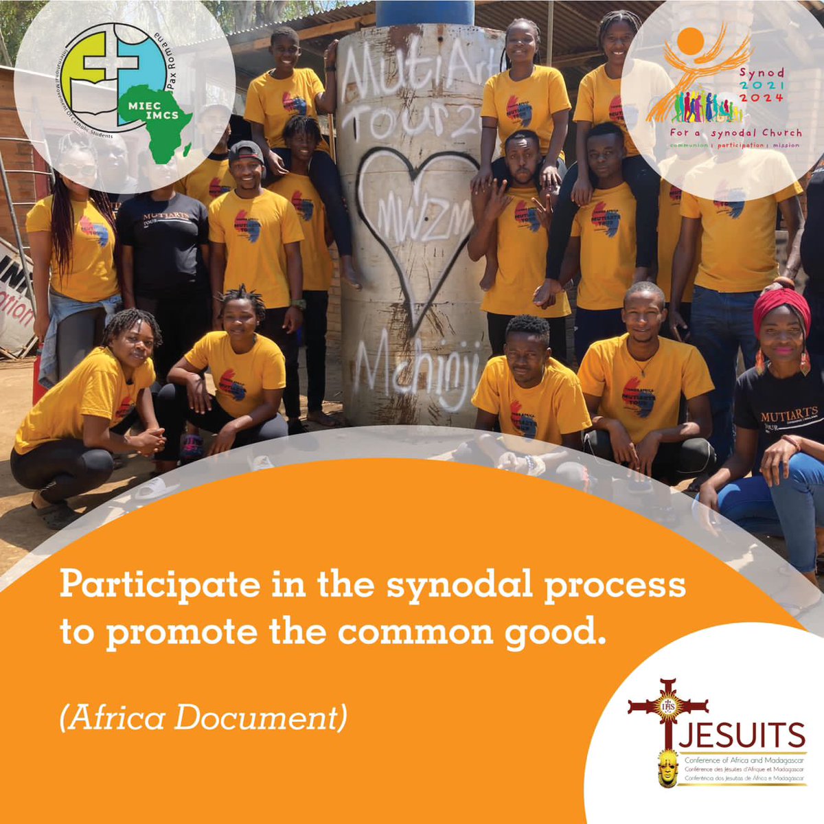 nmcszimbabwe's tweet photo. The common good is reached when we work together to improve the wellbeing of people in our society and the wider world. 
#DigitalSynod #AfricanSynodalityInitiative https://t.co/up4mlsTcEB