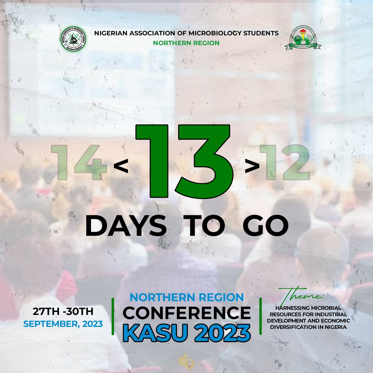 13 more days until the biggest microbiology event event in the country. 🥳