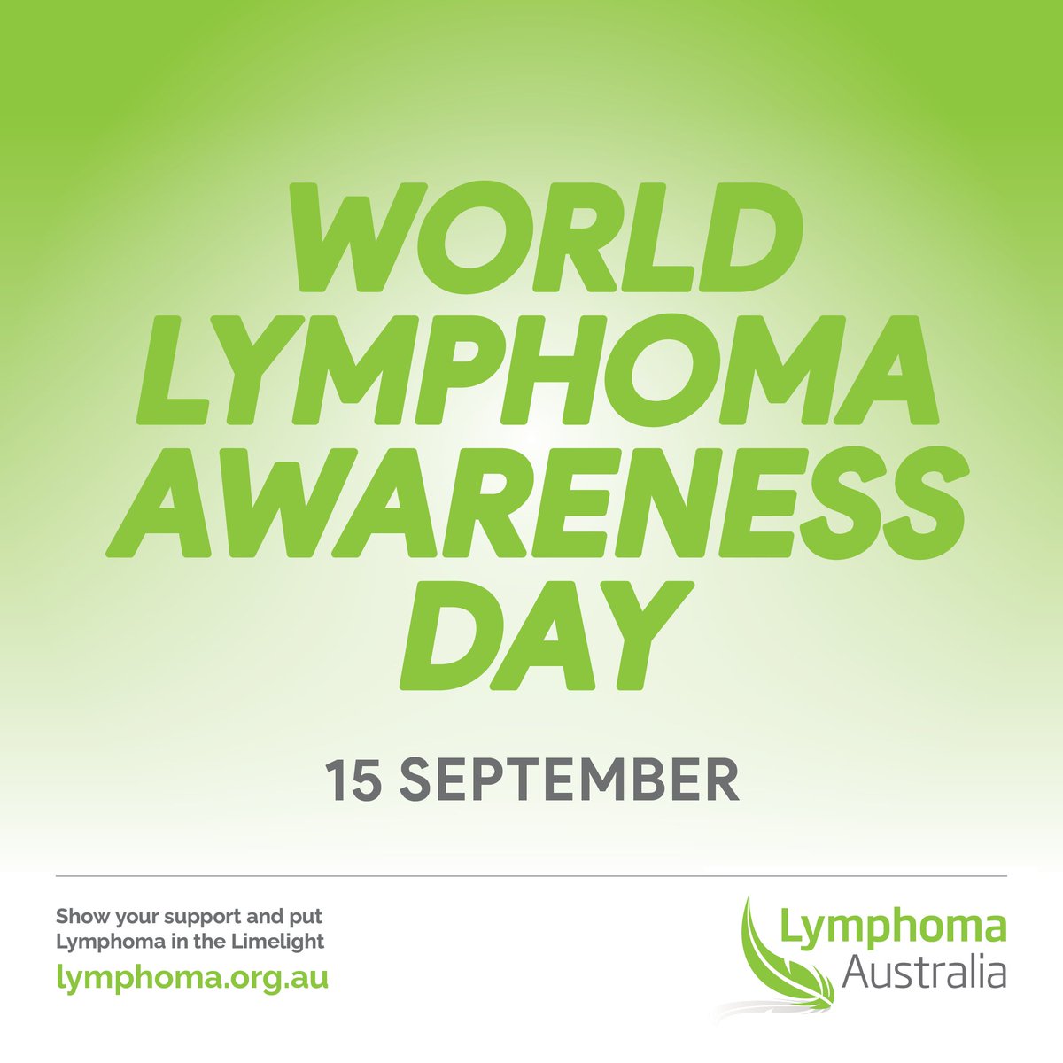 Today is World Lymphoma Awareness Day. To all those living with lymphoma, in remission, &amp; in memory of those we have lost, we are with you. You can add your support by liming it up, sharing a post, or making a donation at golime.lymphoma.org.au
#WLAD2023 #LymphomaintheLimelight