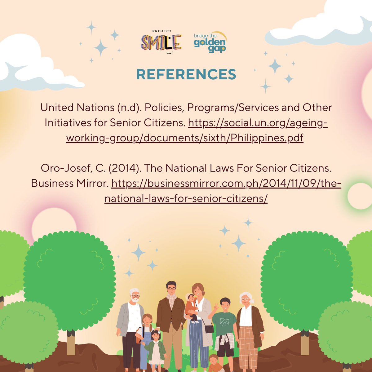 ProjectSMILE_PH's tweet photo. 💙 Let's stand together to uphold these policies and honour our seniors' valuable contributions to society.

(3/3) https://t.co/ORdRB73ZMb