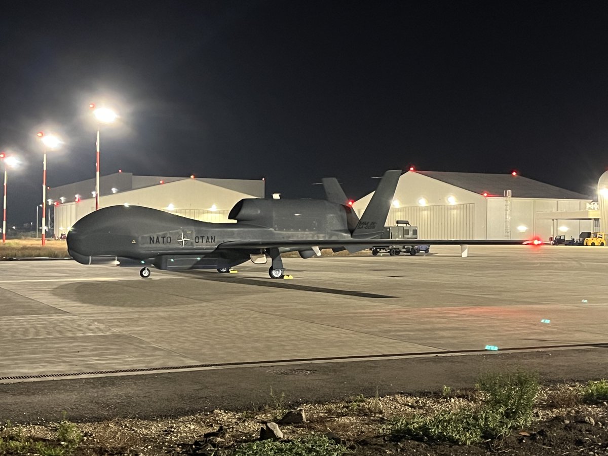 NATO_AIRCOM's tweet photo. Yesterday, a #NATO surveillance drone concluded a flight over 🇫🇮, the Alliance’s newest member. Surveillance data collected by the aircraft are made available to all Allies to inform Alliance decision-making processes
Read more: https://t.co/RmpJ36Z96G https://t.co/8jX4bHF1JV