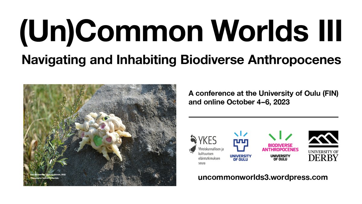 Registration to the most exciting human-animal studies event of the fall ends in September 20th! Don't forget to register at uncommonworlds3.wpcomstaging.com/registration/ #uncommonworlds #ucw3