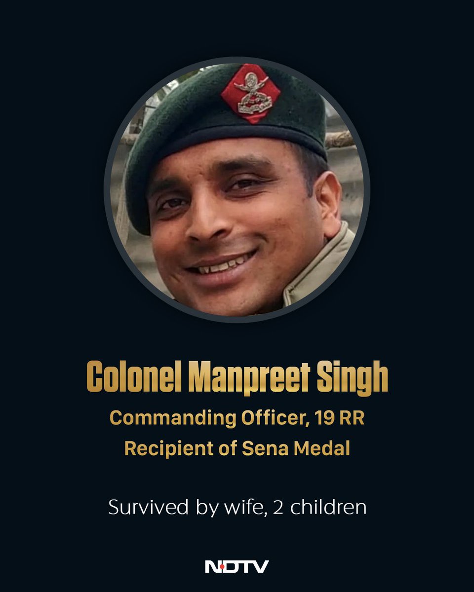 ndtv's tweet photo. In #AnantnagAttack, India Loses 3 Bravehearts, 4 Children Their Fathers https://t.co/Cb8x6mPwLV