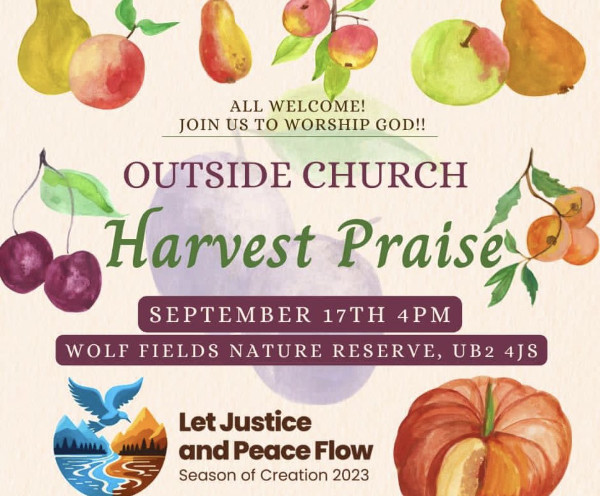 #NorwoodGreen &amp; #Southall residents Do join <a href="/dave_bookless/">Dave Bookless</a> this Sunday, for an informal Outside Church Harvest celebration. 
Location: Wolf Fields Urban Nature Reserve (behind Lavish Lounge) and don’t be afraid to bring friend or three for some fun, food &amp; home-grown #fruitandveg