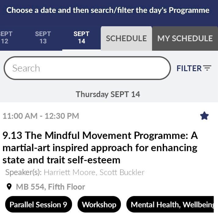 #BERA2023
11am, room MB 554, come and engage with the Mindful Movement Programme  led by <a href="/TheEdiout/">The Moore</a>. 

It's just what you need after such a wonderful awe-inspiring conference!