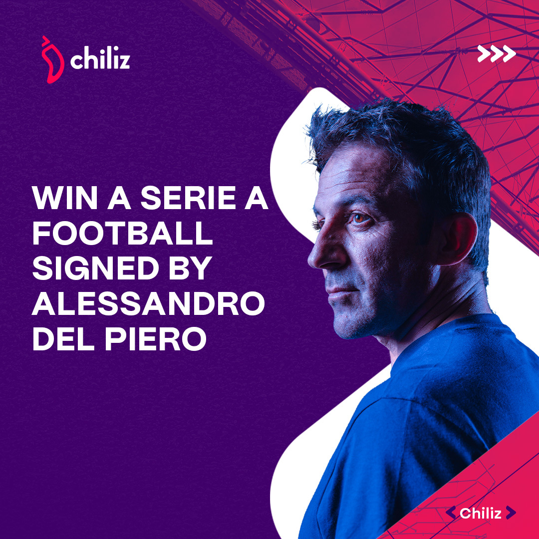 WIN a @SERIEA FOOTBALL signed by ALESSANDRO DEL PIERO 🖊️⚽️ Take your chance now 🫵 1. Follow @Chiliz on X 2. Repost & Like this giveaway 3. Tag 2 friends in the comments We are also giving away two signed footballs on instagram.com/Chilizdotcom 🤫 #ChilizChain ⚡️ $CHZ