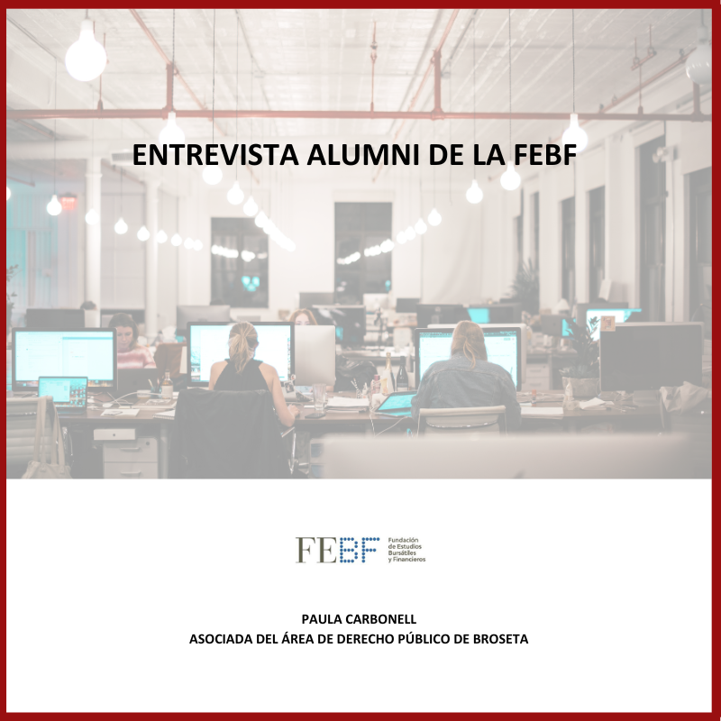 📌📖Compartimos la entrevista a Paula Carbonell, Asociada del Área de Derecho Público, publicada en el Boletín <a href="/FEBF/">Yanna</a>, en la que cuenta qué le llevó a estudiar el Máster en Asesoría Jurídica de Empresas, su experiencia y qué le ha aportado.
➡️broseta.com/entrevista-a-p…