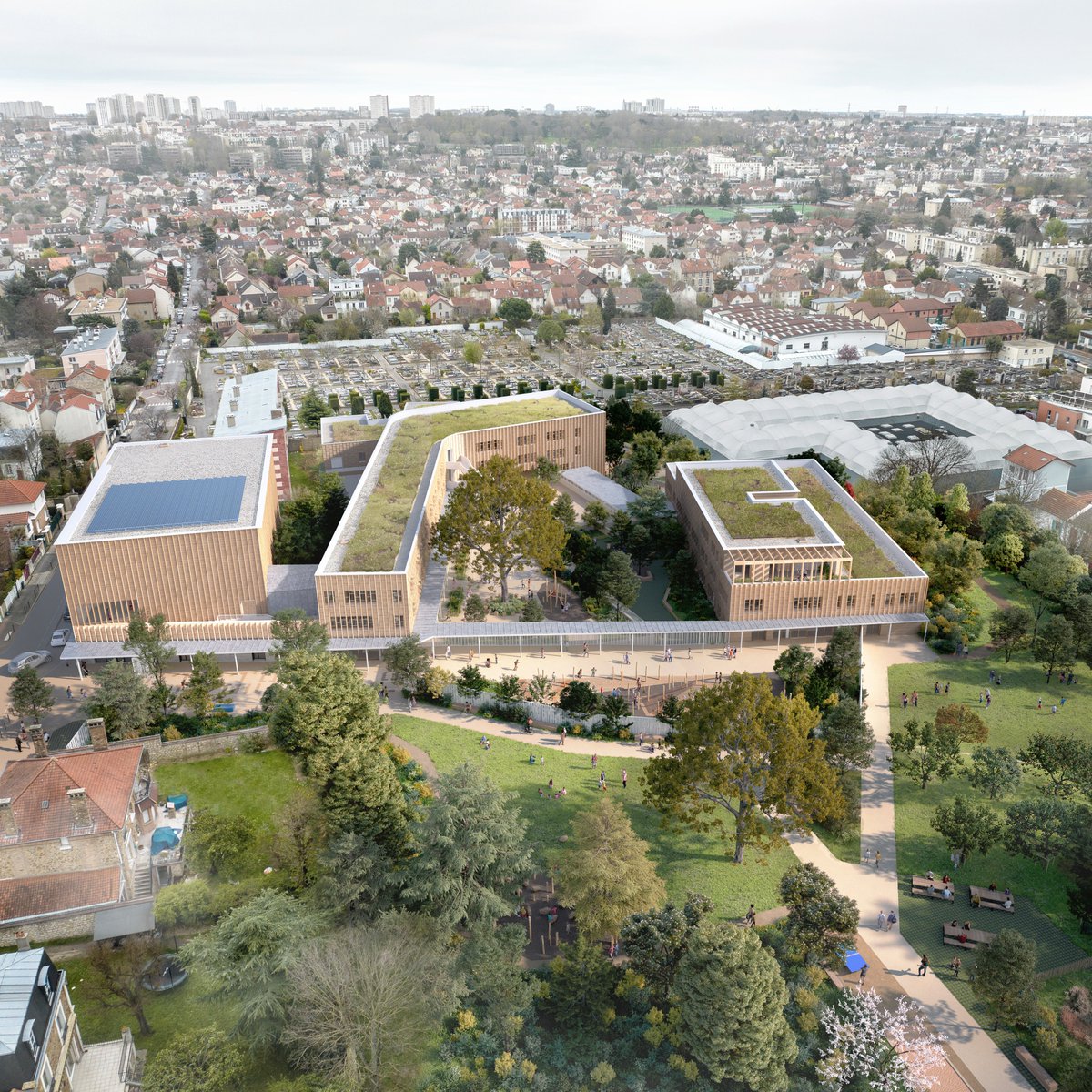 AgenceTetrarc's tweet photo. LAURÉAT !!!

nous avons le plaisir d'avoir été retenus par la ville de Bourg-la-Reine pour la conception et la réalisation du Campus de l'Enfance (reconstruction du groupe scolaire Etienne Thieulin - La Faïencerie), d'avant-garde environnementale. https://t.co/kSMCOhvCmO